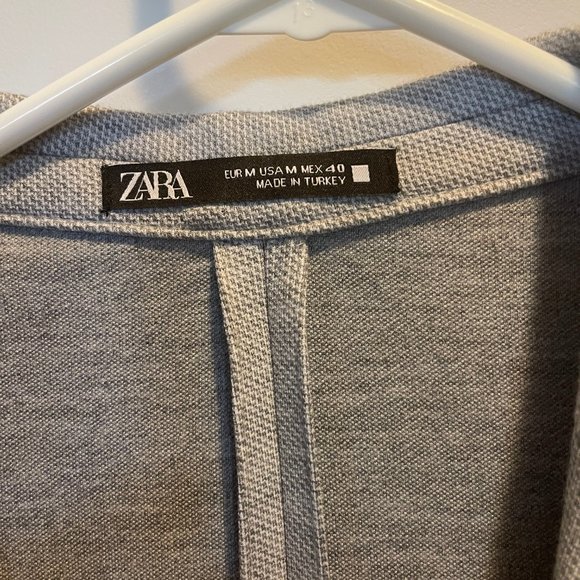 ZARA Gray Suit Jacket - Size Medium - Picture 2 of 7